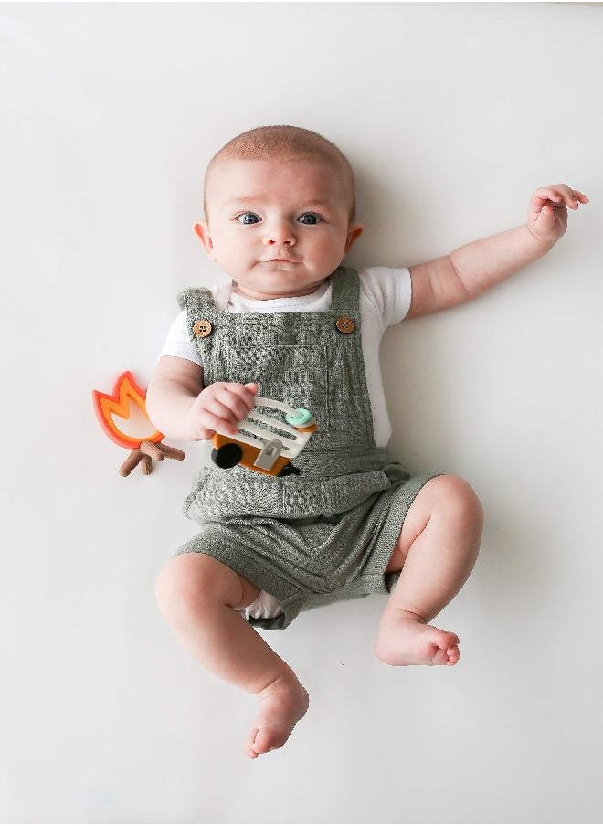 Lucy Darling - Lucy Darling Baby Teething Toys - Little Camper Silicone Baby Chew Toy For 0-6 And 0-12 Months - BPA Free Teethers For Babies - Soothe Babies Gums - 2 In 1 Pacifier And Teether - Image 1