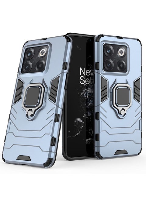 Compatible With OnePlus 10T/OnePlus ACE Pro Case, Hybrid Heavy Duty Protection Defender Kickstand Armor Case Cover, Anti-Fall Drop Protection, Shockproof Case , Blue