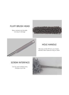Dubkart 5-Piece Microfiber Feather Duster with Extendable Pole - Removable and Washable Heads, Reaching up to 100 Inches, Ideal for Home,Office, Car, and High Places  - Image 4