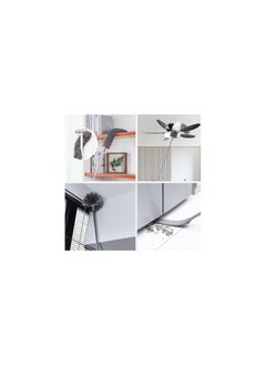 Dubkart 5-Piece Microfiber Feather Duster with Extendable Pole - Removable and Washable Heads, Reaching up to 100 Inches, Ideal for Home,Office, Car, and High Places  - Image 2