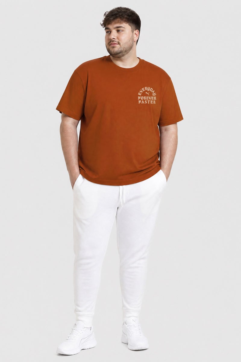 PUMA Men Sportswear Fit Short Sleeve Outdoor T-Shirt, Brown - Image 2