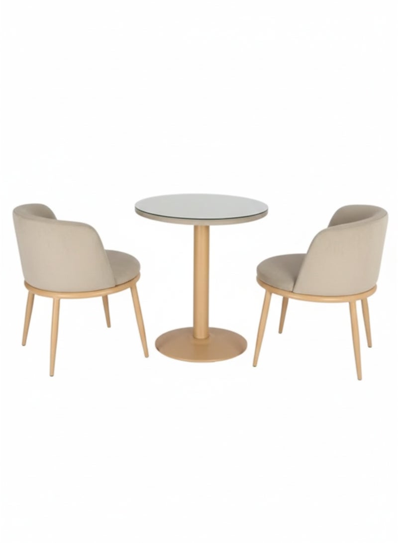 ترف كوم مائدة مستديرة مع كرسيين - Image 4