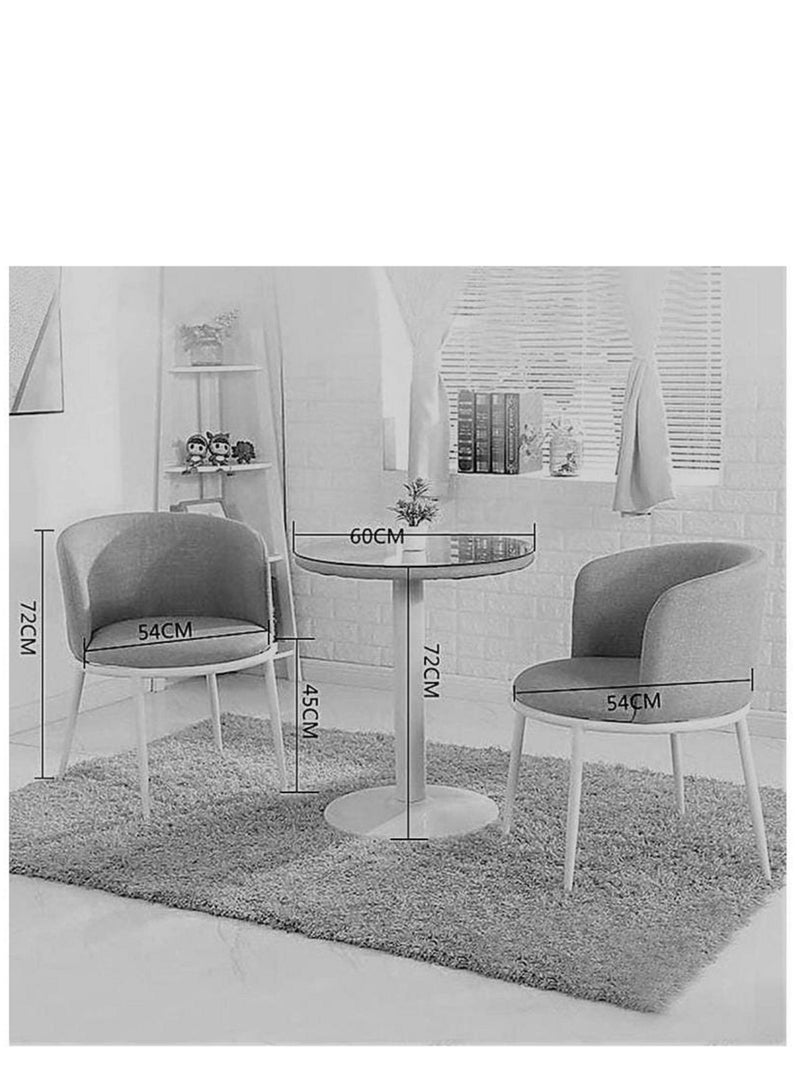 Round Table With Two Chairs