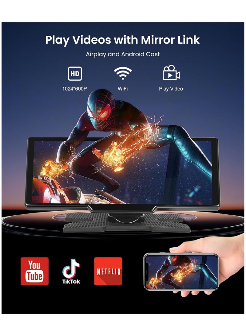 Generic Wireless CarPlay Car Radio 10.26'' Touchscreen Android Bluetooth FM/SD/USB Transmitter - Portable & Easy Installation for Caravan, Camper, and Trucks (DC7-32V)  - Image 5