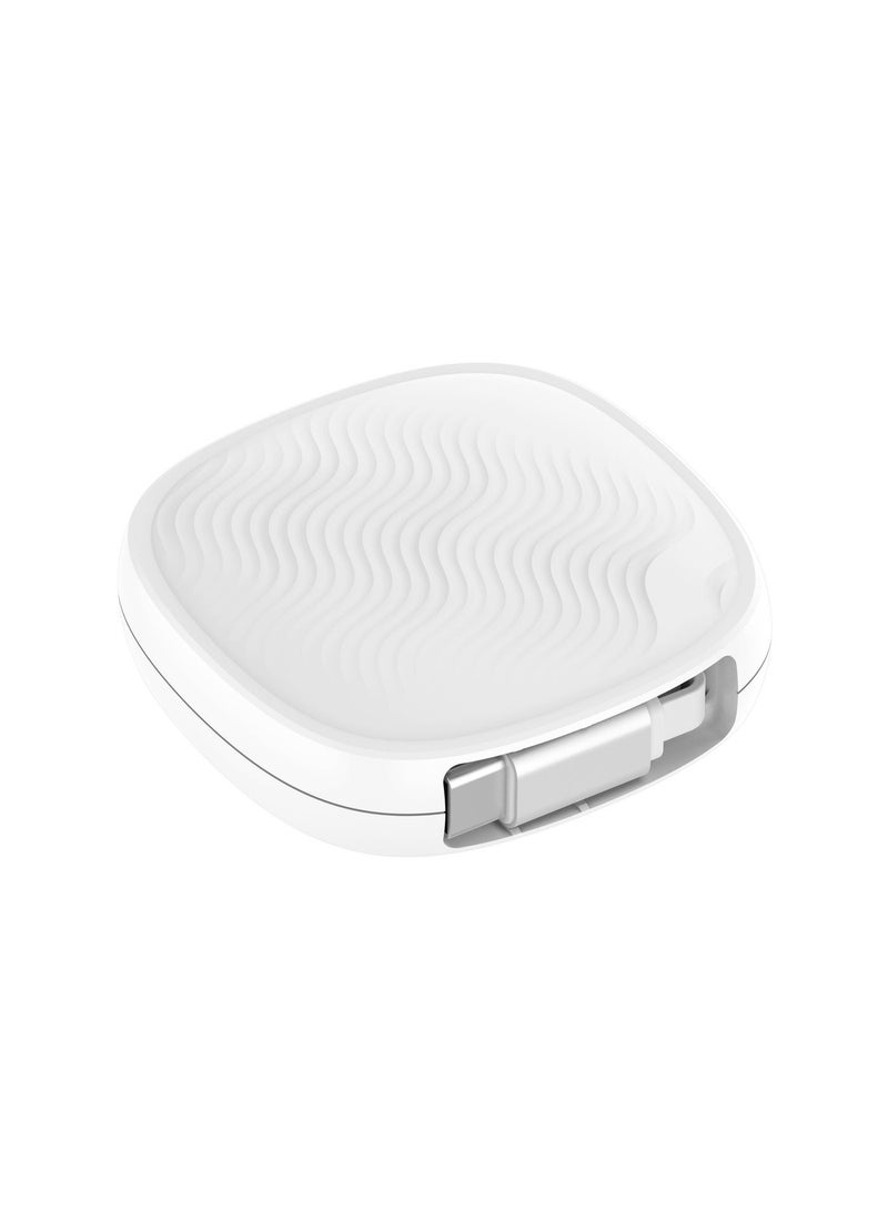 اى او سويت كابل iOsuite USB-C إلى USB-C قابل للسحب بقدرة 60 واط، شحن فائق السرعة، طول 1 متر، تصميم محمول، متوافق مع هواتف أندرويد واللابتوب والأجهزة اللوحية – أبيض - Image 1