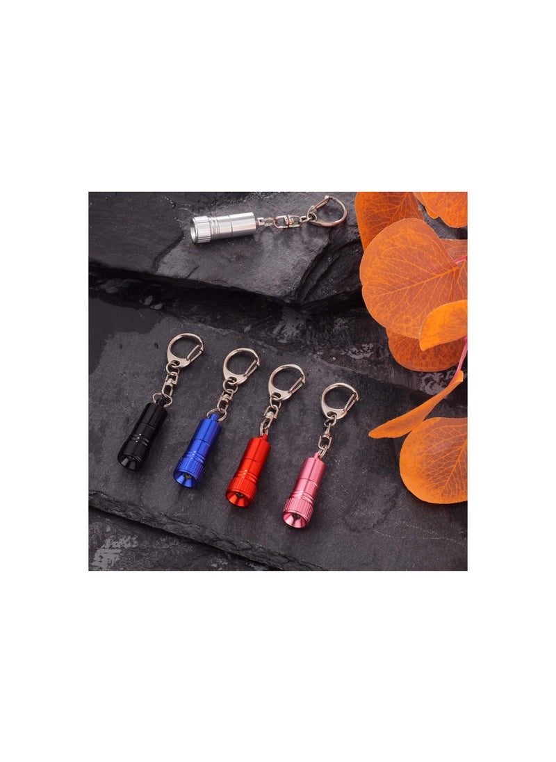 Generic - 10-Pack Mini LED Flashlight Keychains, Portable Bright Torch with Hook, Battery Operated Keyring Light, Ideal for Camping and Party Favors, High Cost Performance. - Image 1