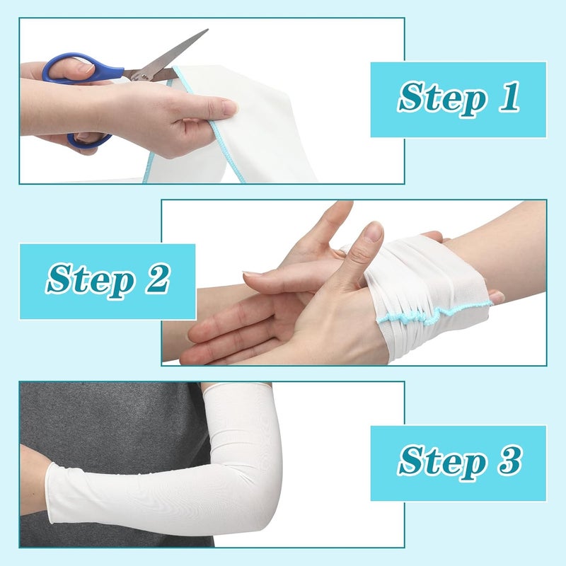 Threlaco 2 Rolls Wet Wraps Bandage for Eczema Wet Wrap Therapy for Eczema Treatment for Adults Kids354 X 197 ydBlue - Image 3