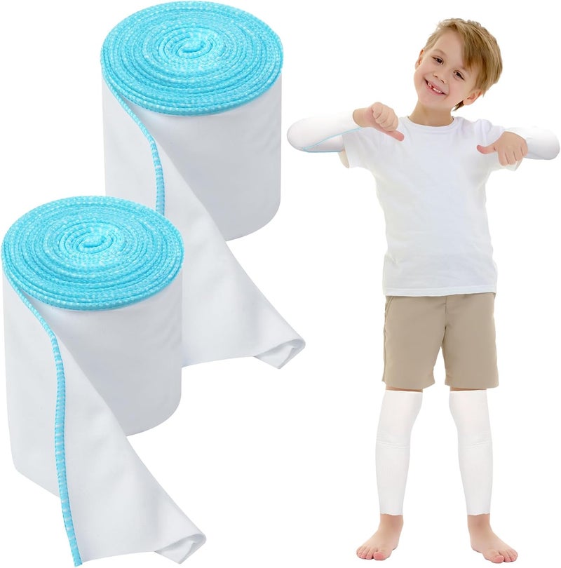 Threlaco 2 Rolls Wet Wraps Bandage for Eczema Wet Wrap Therapy for Eczema Treatment for Adults Kids354 X 197 ydBlue - Image 1