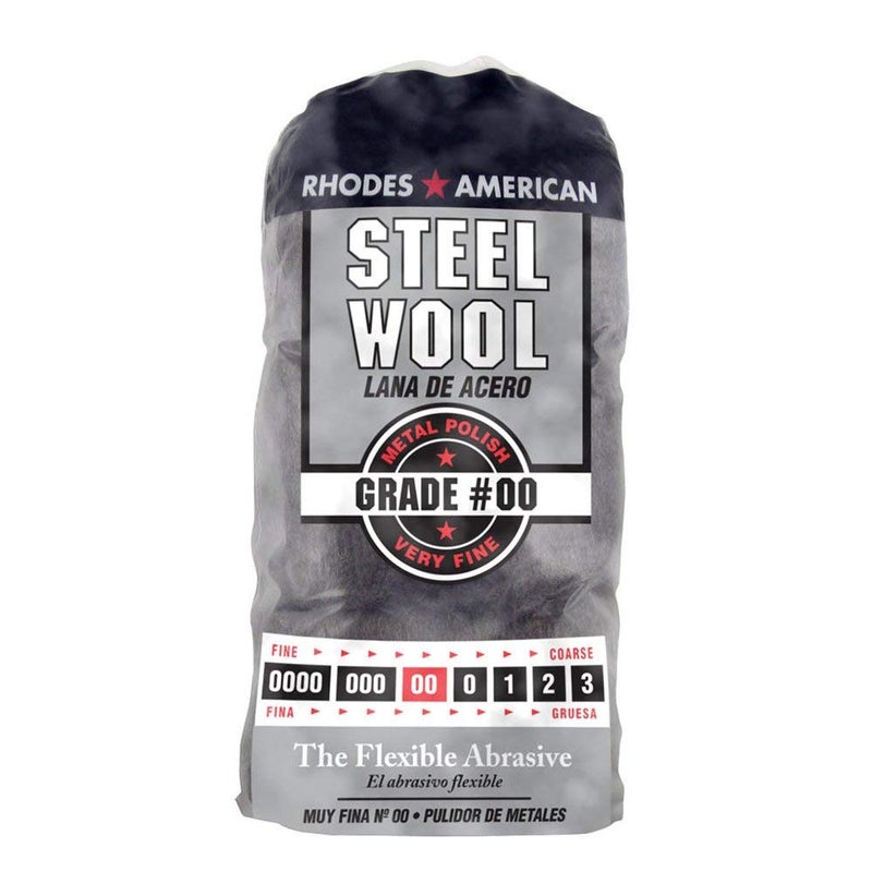 Homax Rhodes American Metal Polishing Steel Wool, Very Fine Grade #00, 12 Pads - Image 3