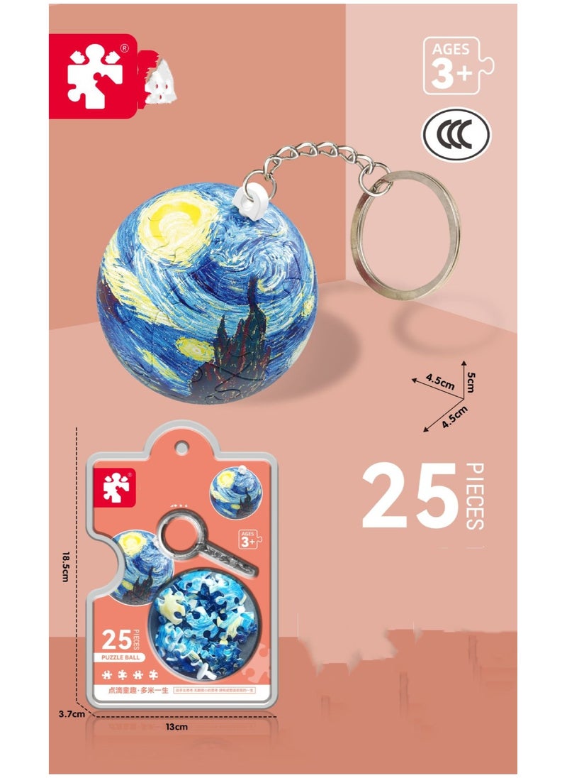 Robotime 3D Earth Puzzle Creative Keychain 