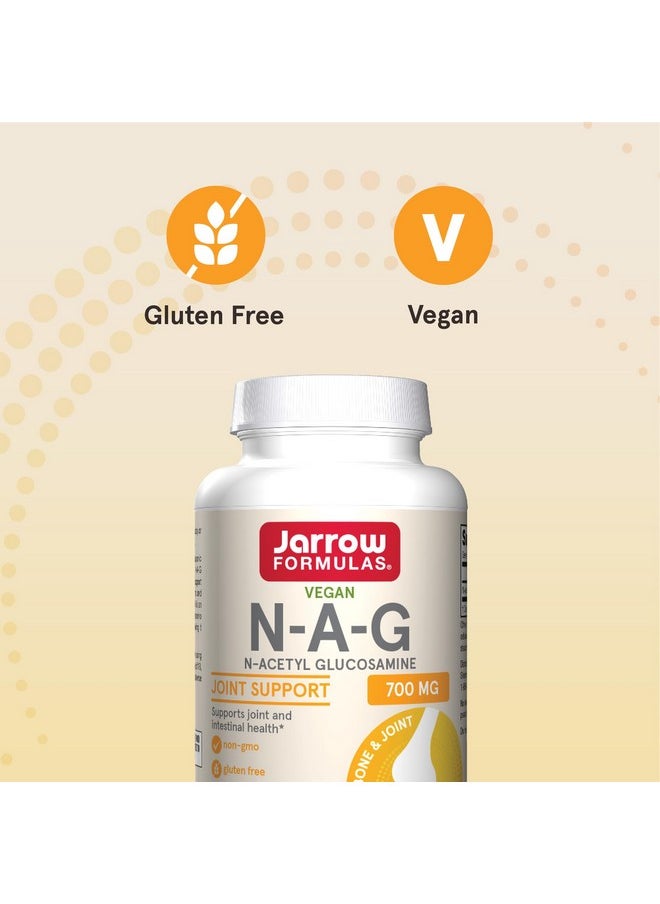 jarrow formulas - Jarrow Formulas N-A-G 700 mg, N-Acetyl Glucosamine, Acetylated Form of Glucosamine for Bone and Joint Support, 120 Veggie Capsules, Up to 120 Servings - Image 1