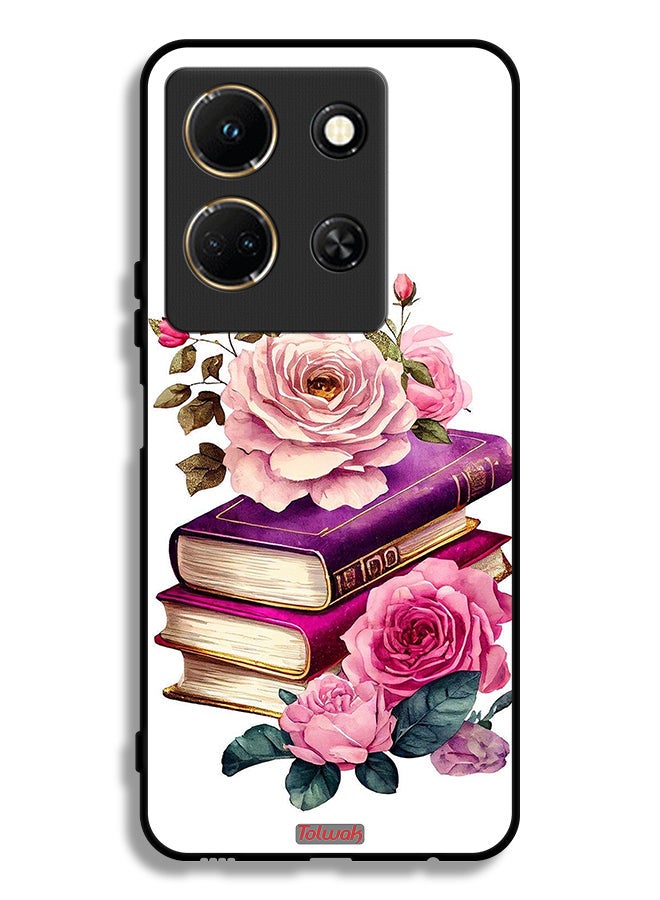 Tolwak Infinix Note 30 Protective Case Cover Roses And Books - Image 1