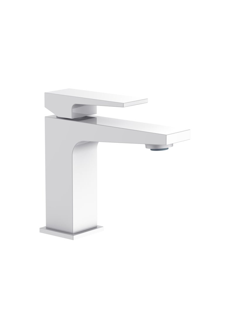 HESANIT HESANIT Infinity Single Lever Basin Mixer With Pop-Up Waste White - 8001W  - Image 1
