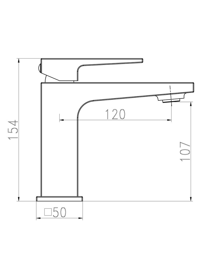 HESANIT HESANIT Infinity Single Lever Basin Mixer With Pop-Up Waste White - 8001W  - Image 2