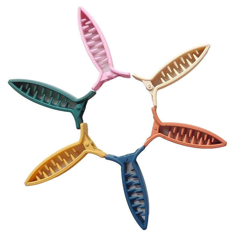 BIRDWARE Medium-Size Multi Color Imported Acrylic Material Butterfly Hair Clips For Women | Hair Clutchers - Image 1