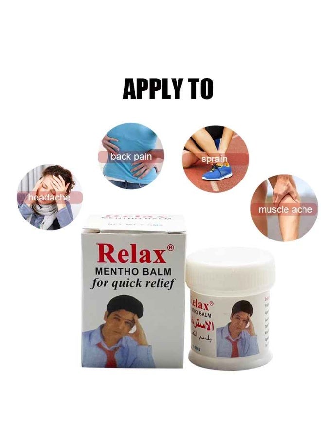 ريلاكس 4 عبوة منثول الاسترخاء لالم الصداع والمفاصل - Image 1