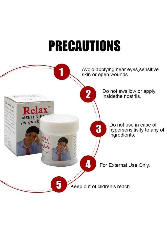 ريلاكس 4 عبوة منثول الاسترخاء لالم الصداع والمفاصل - Image 3