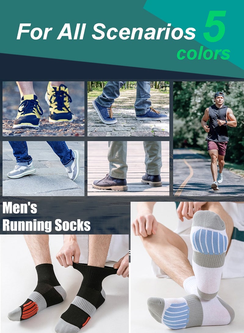 ALPNEGINE Crew Socks (5-Pack) – Lightweight, Sweat-Wicking & Odor-Resistant, Breathable Design for All Season Comfort - Image 5