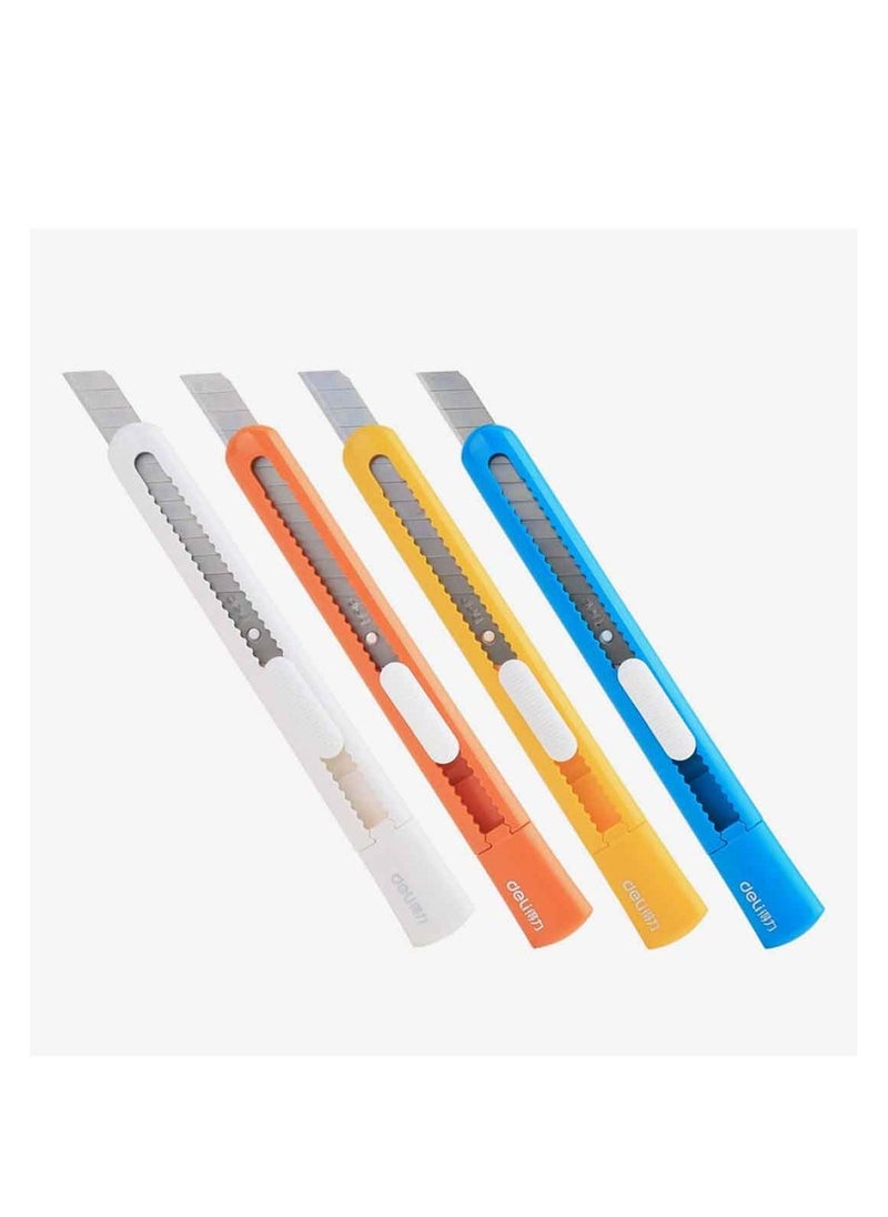 Deli - 4-Piece Snap-Off Utility Cutter Multicolour - Image 1