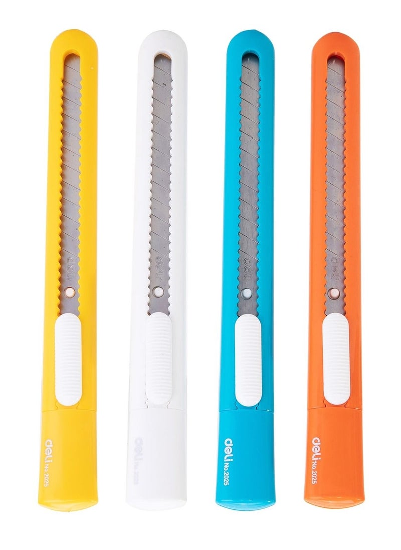 Deli - 4-Piece Snap-Off Utility Cutter Multicolour - Image 1