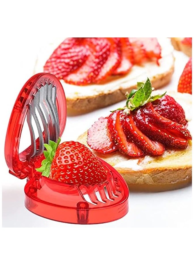 erorex Strawberry Slicer Set Potatoes Pineapples Carrots, Fruit and Vegetable Picker Tools, Stainless Steel Blade Kitchen Tools and Gadgets - Image 2