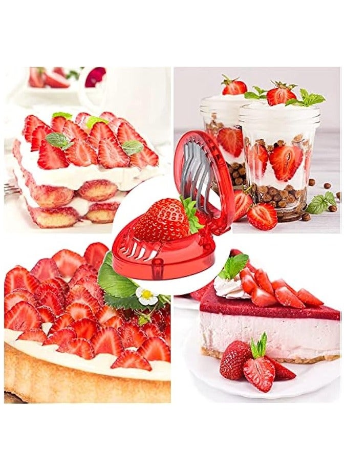 erorex Strawberry Slicer Set Potatoes Pineapples Carrots, Fruit and Vegetable Picker Tools, Stainless Steel Blade Kitchen Tools and Gadgets - Image 3