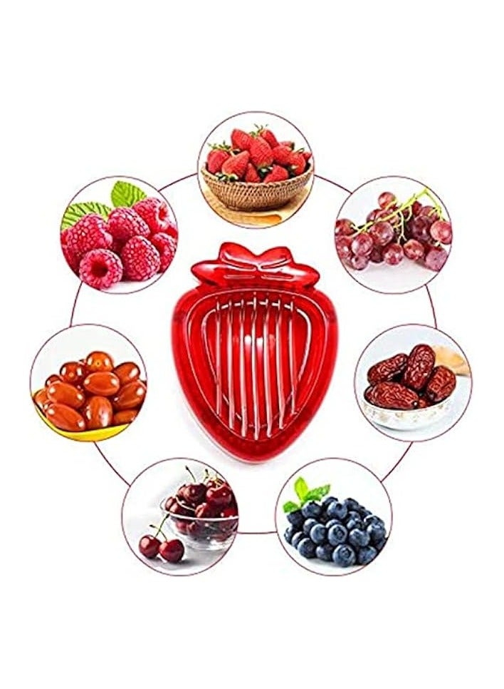 erorex Strawberry Slicer Set Potatoes Pineapples Carrots, Fruit and Vegetable Picker Tools, Stainless Steel Blade Kitchen Tools and Gadgets - Image 4