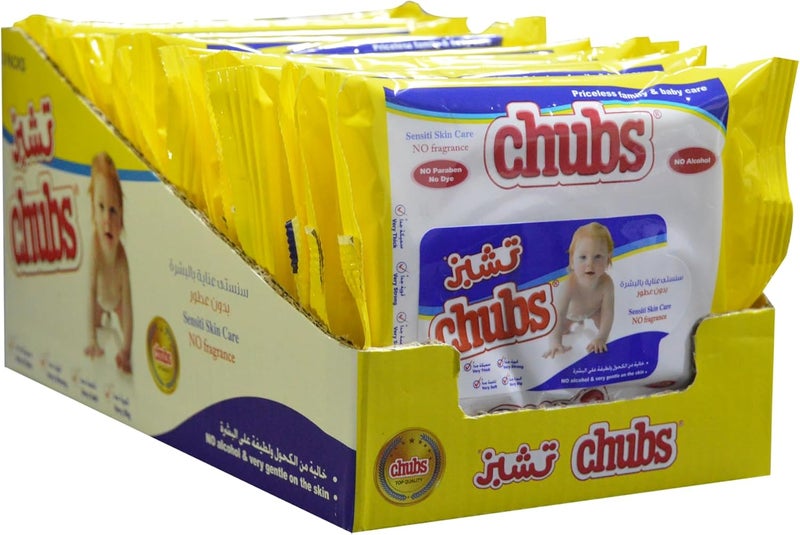 Chubs Baby Sensiti Wipes - 5 Count, Sensitive Skin, Fragrance Free & Alcohol Free - Image 2