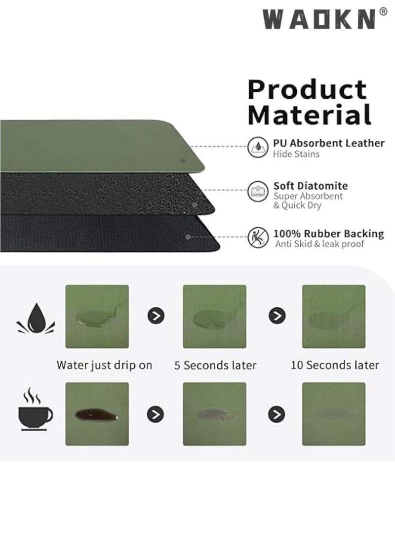 WAOKN Home Coffee Maker Mat for Countertops,Dish Drying Mat,Coffee Bar Decor,Coffee Machine Pads,Absorbent, Washable,Drying Mat for Kitchen Counter  - Image 5