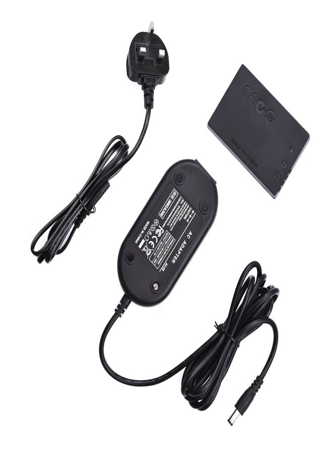 أندوير محول طاقة تيار متردد DR-E12 مع بطارية وهمية، مزود بقابس طاقة، بديل لكاميرات كانون EOS M100 وM2 وM10 وM50 - Image 1