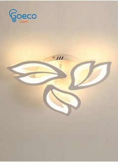 Goeco Acrylic ceiling lamp Magnolia petal shape white 3 heads 50cm 45W warm light 220V  - Image 5