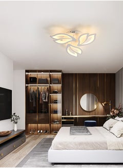 Goeco Acrylic ceiling lamp Magnolia petal shape white 3 heads 50cm 45W warm light 220V  - Image 4