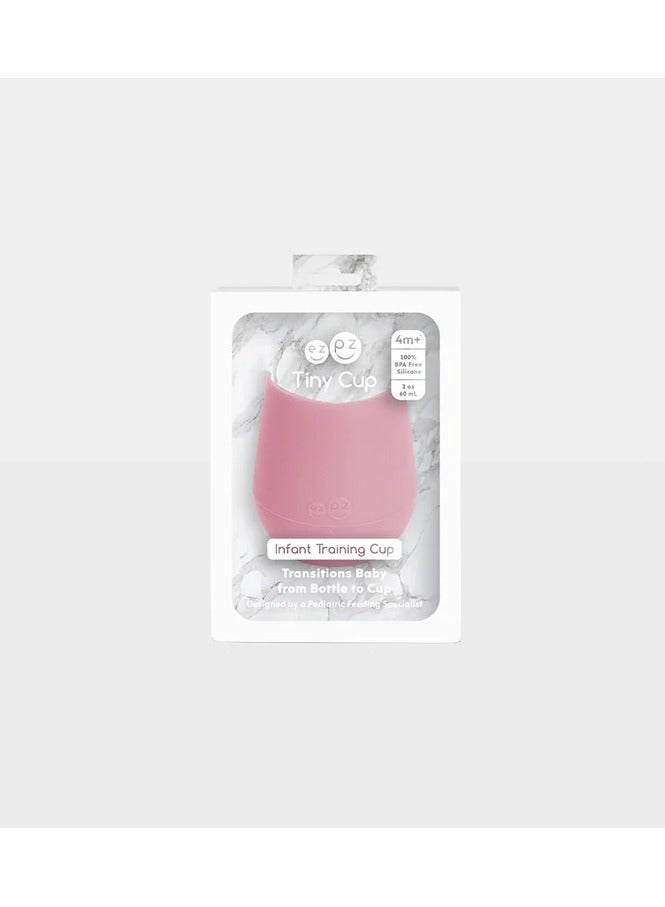 ezpz Kids Sippy Cup Tiny Cup (Sage) 100% Silicone Training For Infants Designed By A Pediatric Feeding Specialist 6 Months Above - Image 3