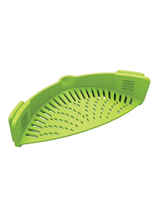 Kitchen Gizmo Snap 'N Strain Silicone Colander Lime Green 9.2 x 3.6 x 2.6inch - Image 1