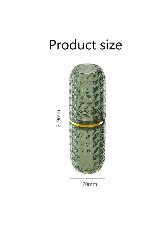 1pc Plastic Bathroom Tumbler, Portable Toothbrush Storage Box, Travel Toothbrush Case, Toothpaste Holder Container, Mouthwash Cup For Business Trip, Travel Essentials, Bathroom Accessories, Home Decor, Furniture For Home - Image 3