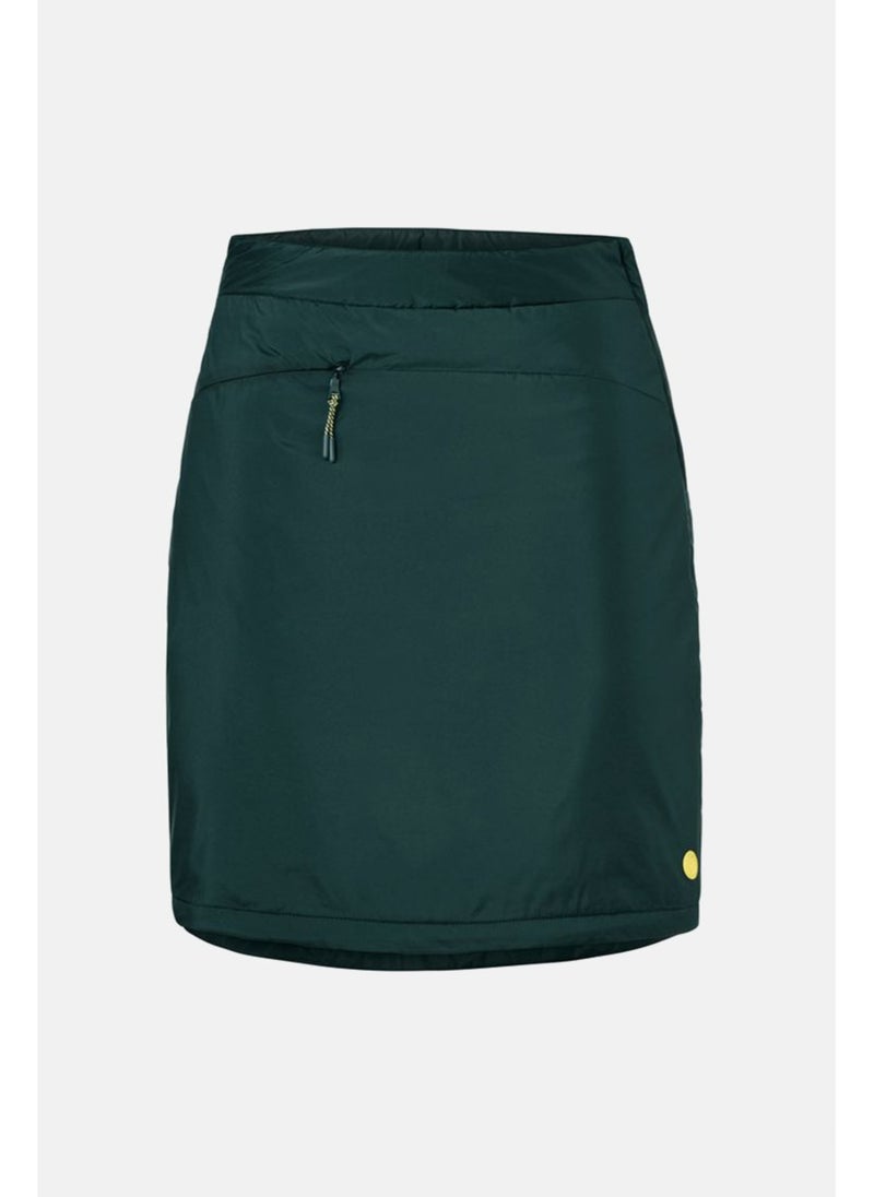 Tchibo Women Thermo Pull On Plain Mini Skirt, Green - Image 4