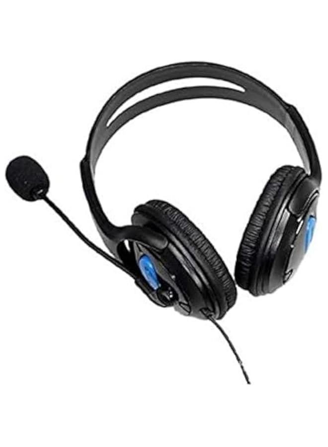 Headphone Wired Headset With Microphone Stereo For PlayStation 4 PS4 Black - Image 3