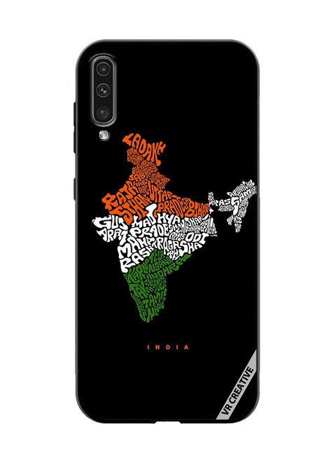 Protective Case Cover For Samsung Galaxy A70/A70s India Map With All Indian States Name Design Multicolour