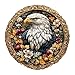 Purdicra Wooden Puzzles for Adults Retro Eagle Wooden Jigsaw Puzzle Unique Animal Shaped Wood Puzzles Adult Christmas Birthday Gifts for FriendsFamily Home Decor 134 134in 290pcs - Image 2