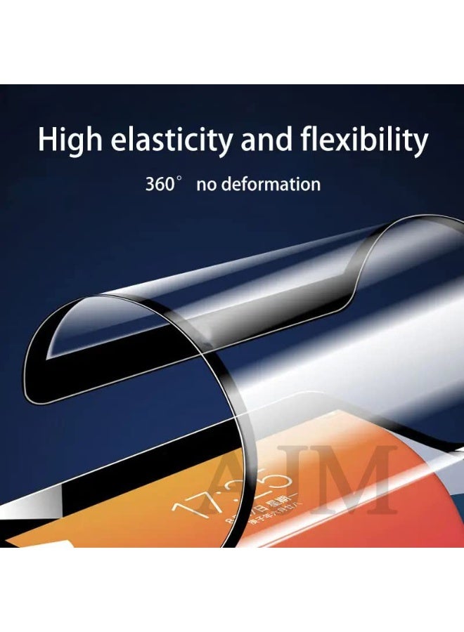 Muzz حماية شاشة سيراميك غير لامعة لجهاز iPad 10.2 بوصة 2021، 2020، 2019، فيلم TPU مرن، مضاد للخدش، فيلم حماية شاشة خالي من الفقاعات بحواف سوداء - Image 4