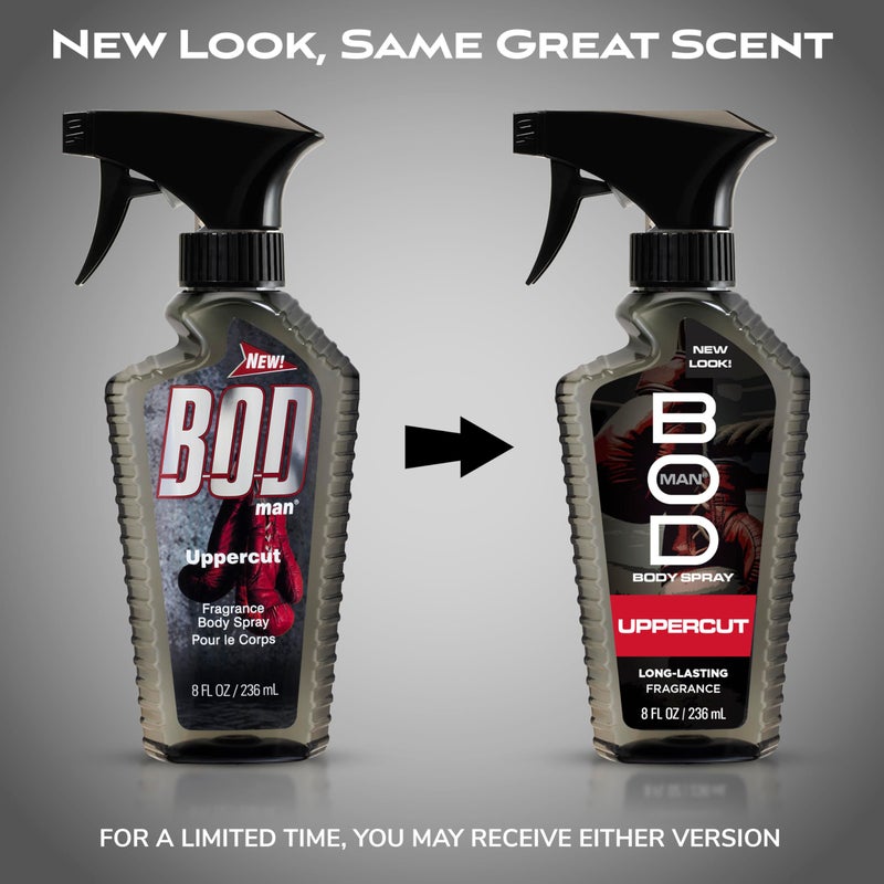 BOD man Fragrance Body Spray, Upper Cut, 8 fl oz - Image 2