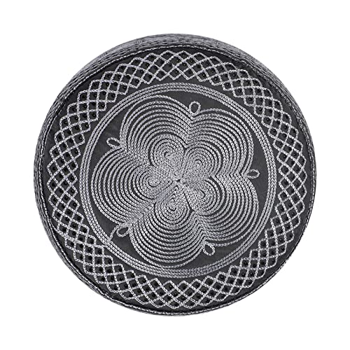Holiberty Muslim Prayer Kufi Hat for Men Boys Islamic Beanie Skull Cap Prayer Headwear Embroidery Kofia Topi Sun Hat Ramadan Eid Gift - Image 5
