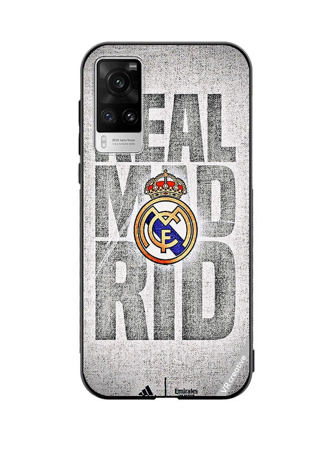 VR CREATIVE Protective Case Cover For Vivo X60 Pro Real Madrid Logo Design Multicolour - Image 1