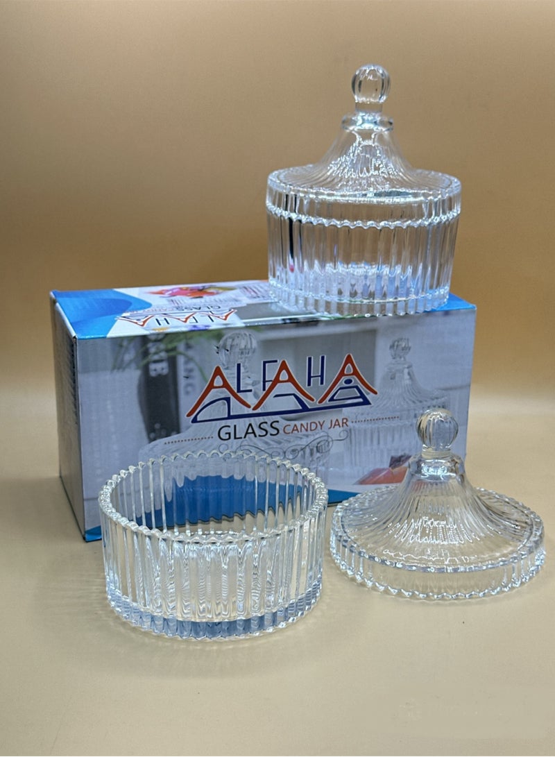 Green Apple Glass date with a two-piece lid - Image 5