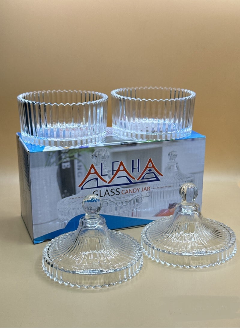 Green Apple Glass date with a two-piece lid - Image 4