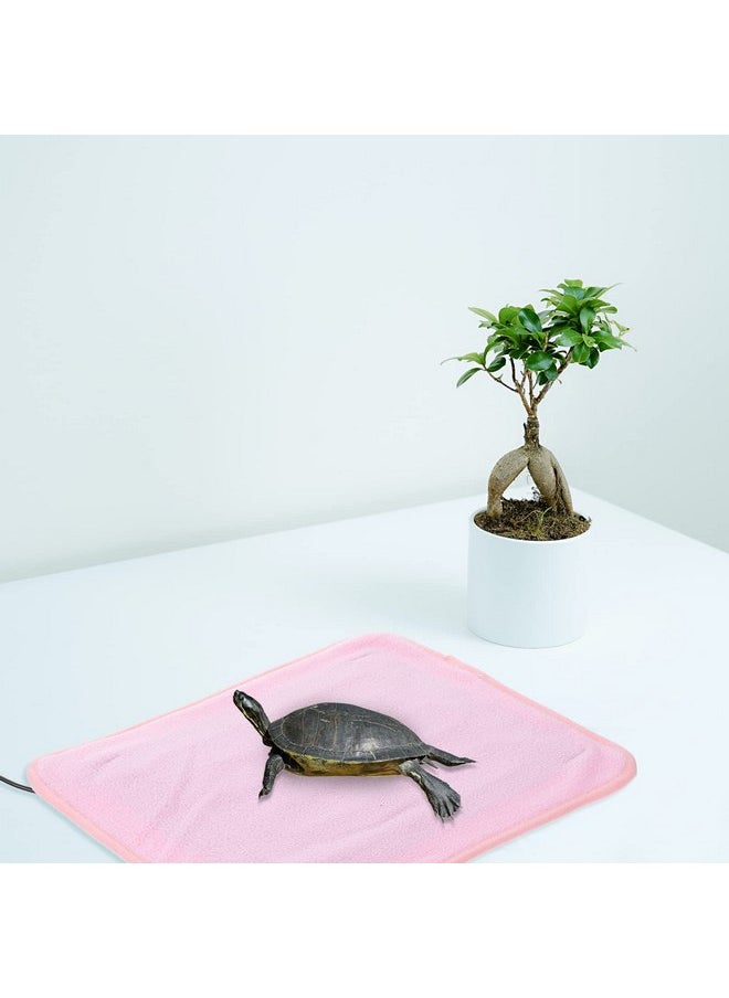 POPETPOP - POPETPOP Reptile Heating Pad 5V 10W Reptile Heat Mat: Tortoise Heating Pad with Temperature Adjustment Polyester Reptile Heater Warm Cushion for Turtle Tortoise Snakes Lizard - Image 1