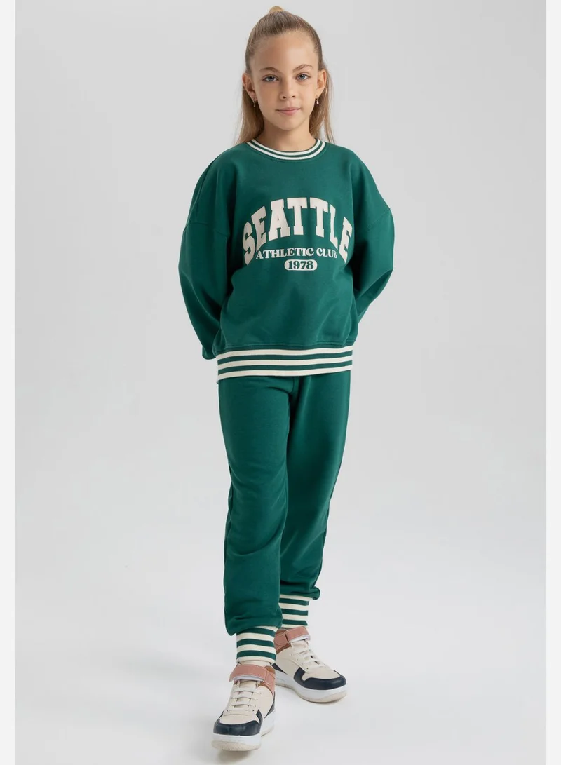 DeFacto Kids Text Print Sweatshirt