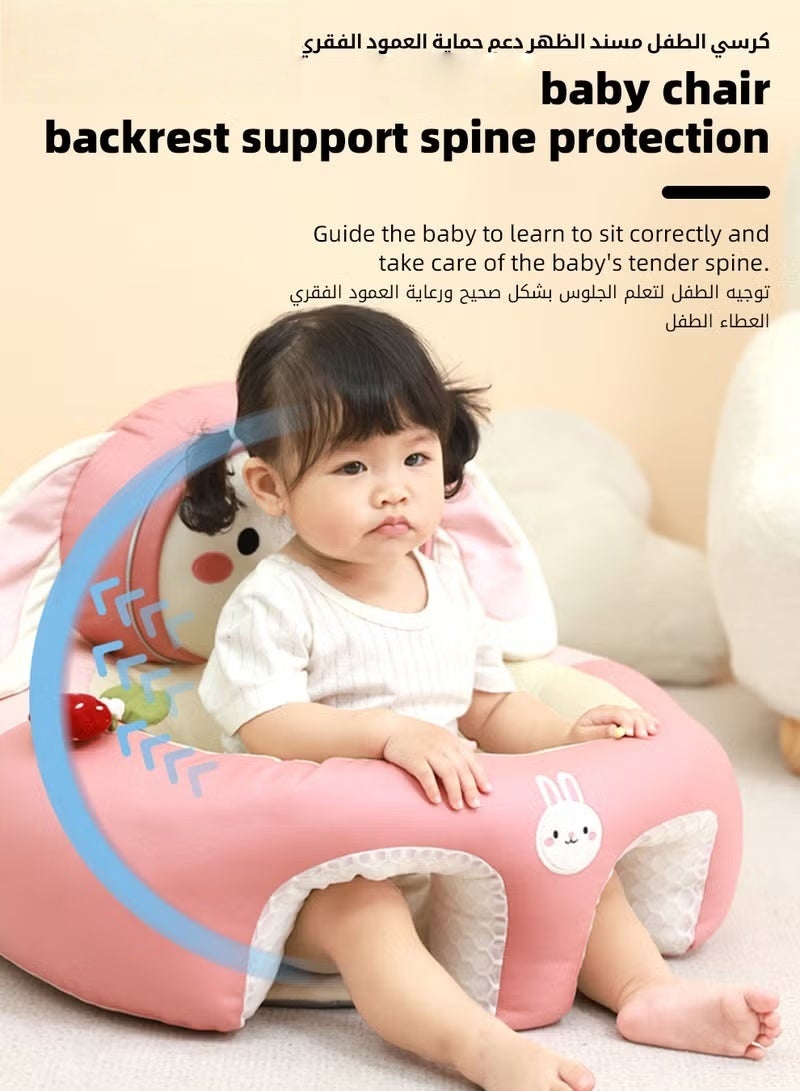 HOOKOR Baby Sitting Support Seat Sofa, Baby Sofa Learn Sitting Chair, Baby Sitting Chair, Infant Sit-up Sofa, Infant Floor Seat With Back Support, Toddler Activity and Feeding Seat, Gift for Kids Boy Girl - Image 5