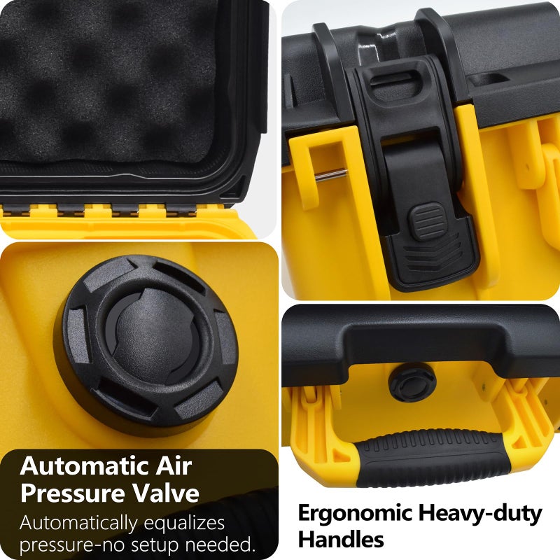 Turokacase Case for Dewalt Battery- Extra Large Hard Storage Box with Adjustable Dividers for Dewalt 12V/20V/60V Battery & Charger, Durable Protective Tool Battery Organizer (CASE ONLY) - Image 5