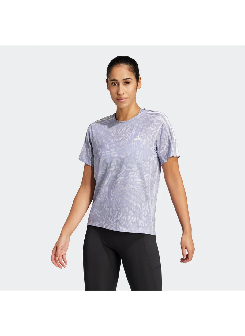 اديداس Own The Run Climacool 3 Stripe T-Shirt